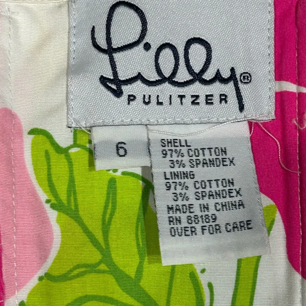 Vintage Lilly Pulitzer Strapless Dress NWT | 90s Floral Stretch Size 6 - Picture 5 of 12